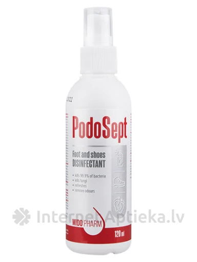 PodoSept спрей для ног и обуви, 120 мл | internetaptieka.lv
