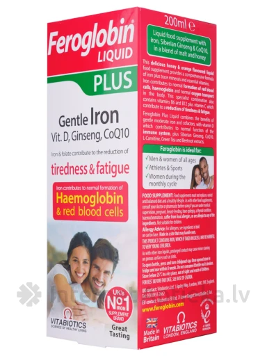 Feroglobin Plus šķidrums, 200 ml | internetaptieka.lv