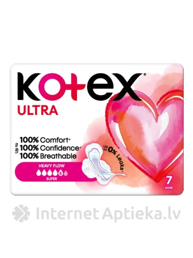 Kotex Ultra hügieenisidemed Super, 7 tk. | internetaptieka.lv