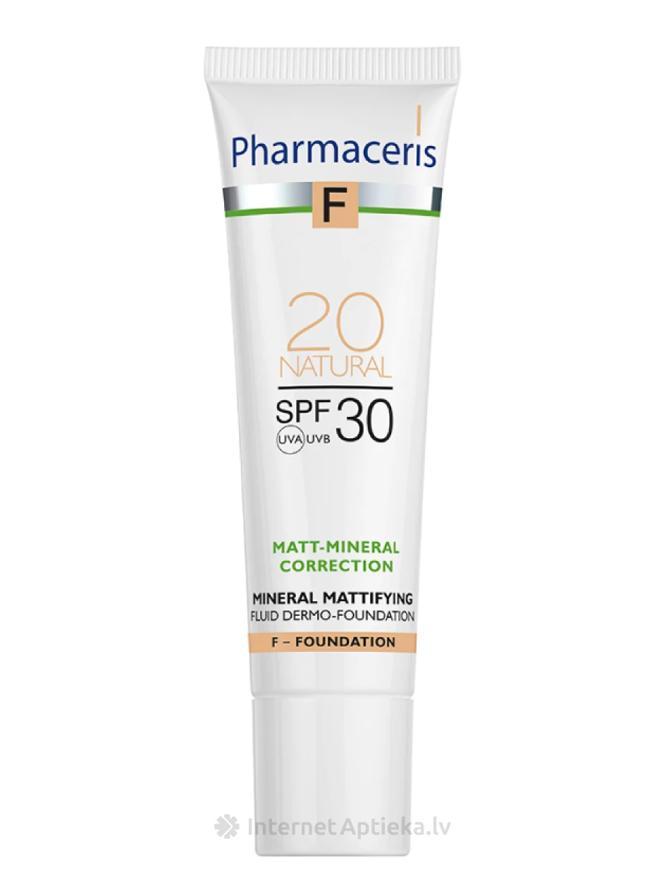 Pharmaceris F Mineraalne matistav jumestuskreem SPF30 20 looduslik, 30 ml | internetaptieka.lv