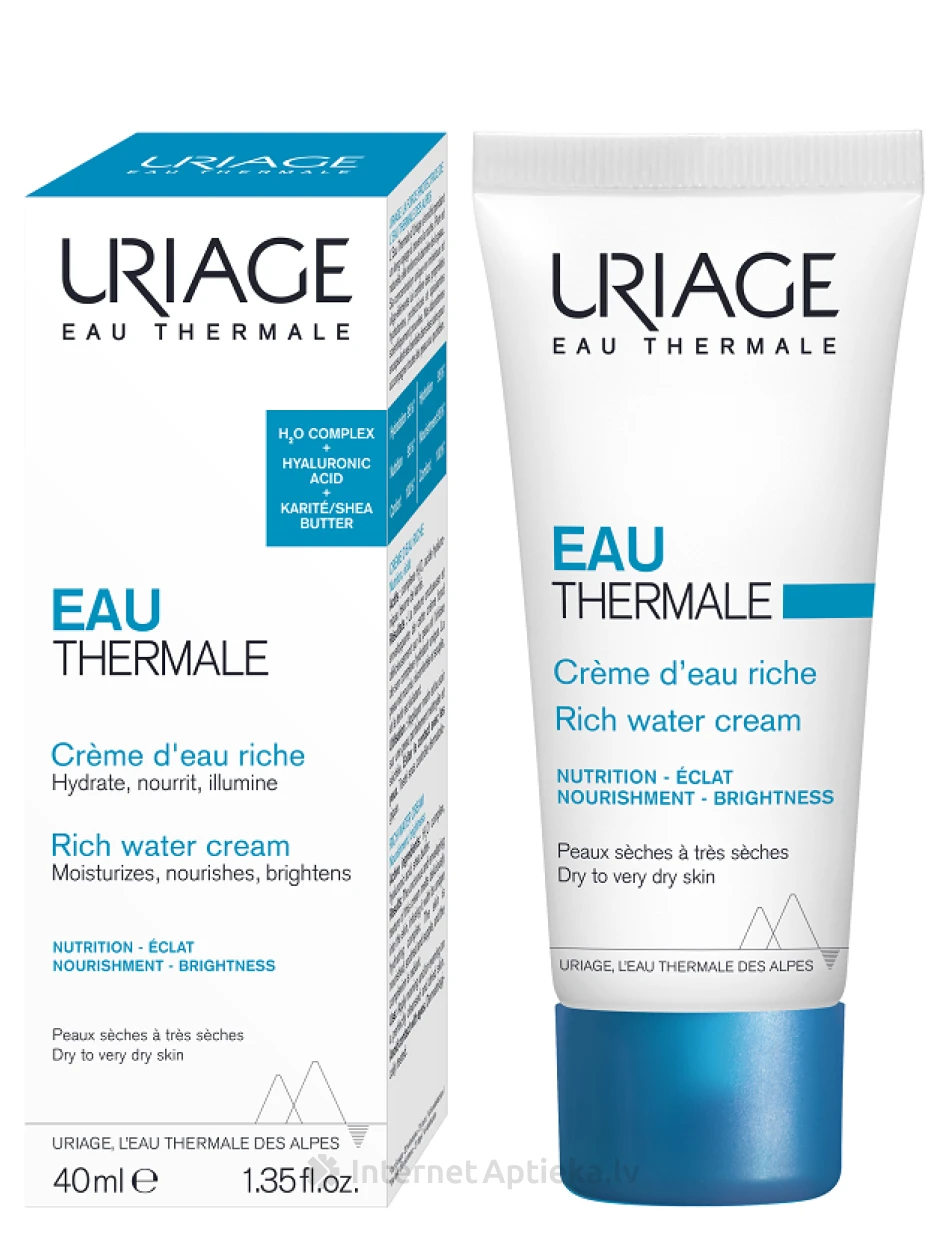 URIAGE EAU THERMALE bagātīgais krēms ļoti sausai ādai, 40 ml | internetaptieka.lv