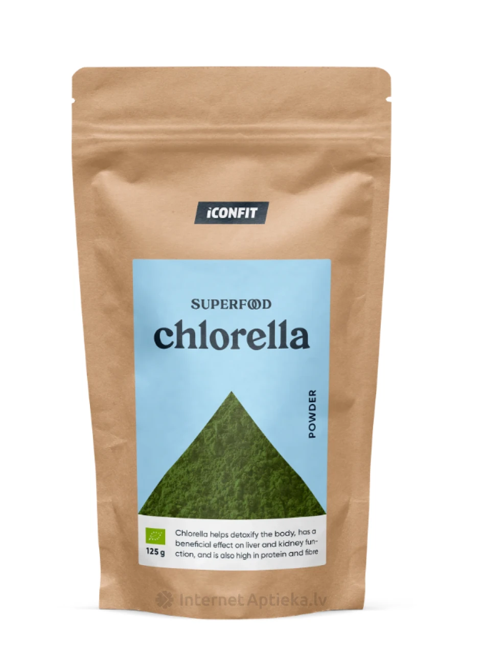 ICONFIT Organic Chlorella Порошок, 125 г | internetaptieka.lv