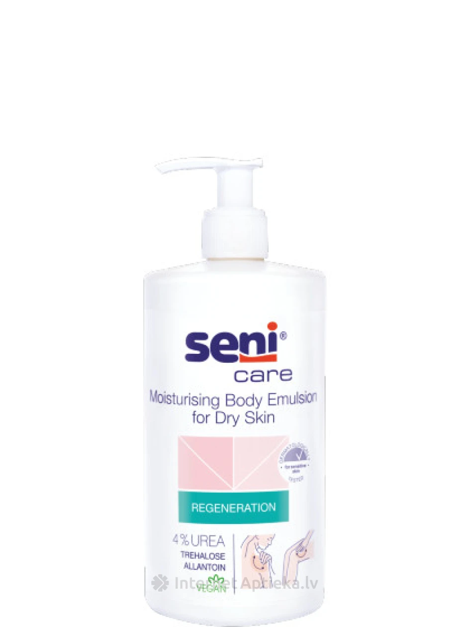 Seni Care kehaemulsioon 4% uureat kuivale nahale, 500 ml | internetaptieka.lv