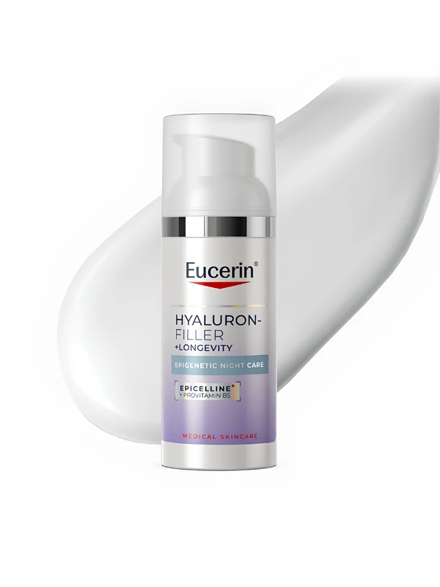 EUCERIN Hyaluron-Filler + Longevity Epigenetic nakts krēms, 50 ml