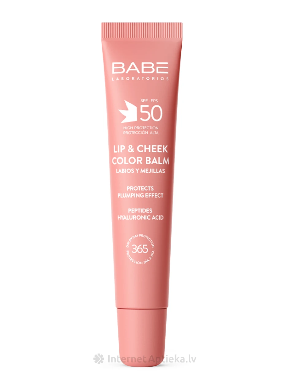 Babē LIP&Cheek SPF50 huule- ja põsepalsam roosa, 20 ml | internetaptieka.lv