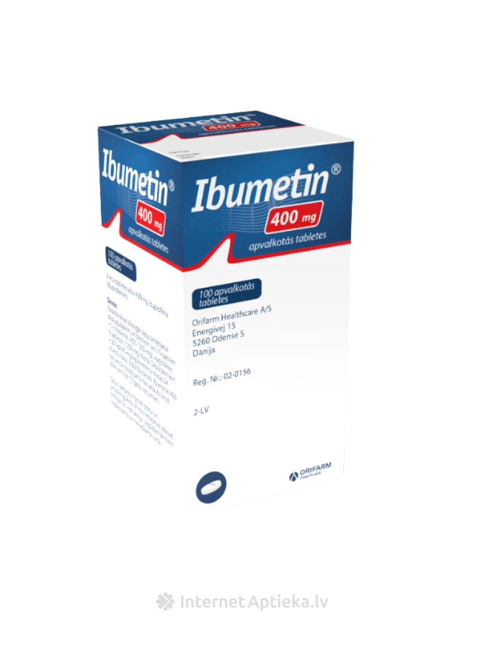 IBUMETIN 400 mg apvalkotās tabletes, 100 gab | internetaptieka.lv