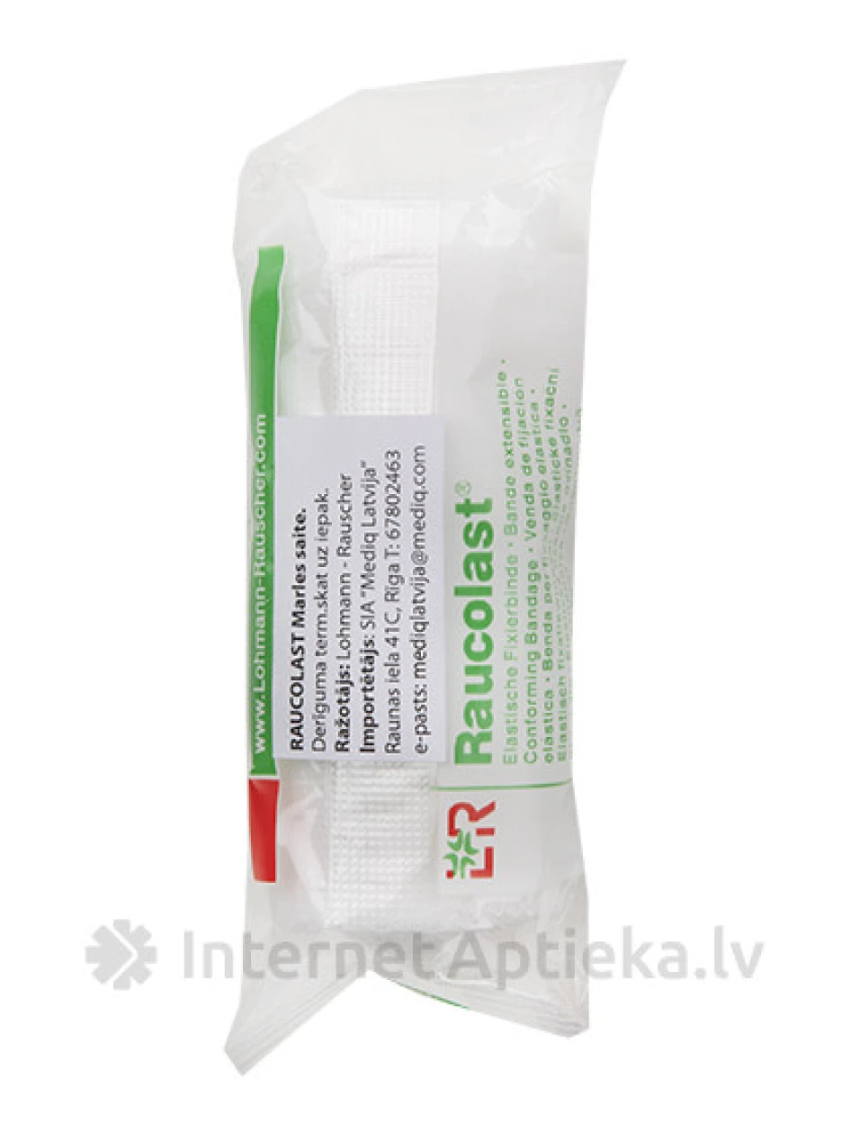 Raucolast повязка в индивидуальной упаковке 4 м X 8 см, 1 шт. | internetaptieka.lv