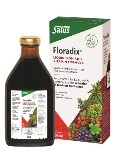 Floradix dzelzs šķīdums, 500 ml | internetaptieka.lv