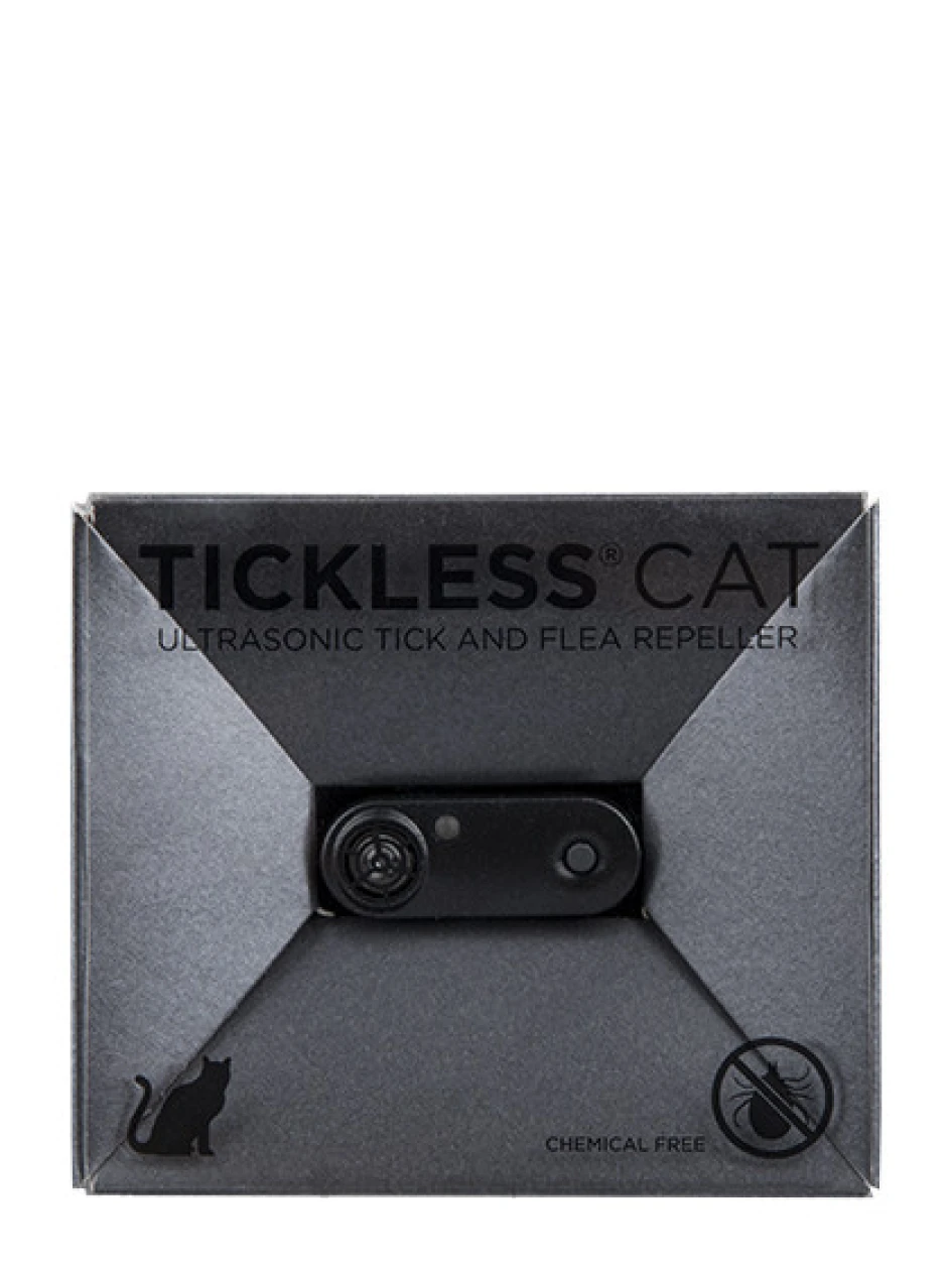 TICKLESS CAT ultraskaņas ierīce pret blusām un ērcēm kaķiem, melna (USB), 1 gb. | internetaptieka.lv