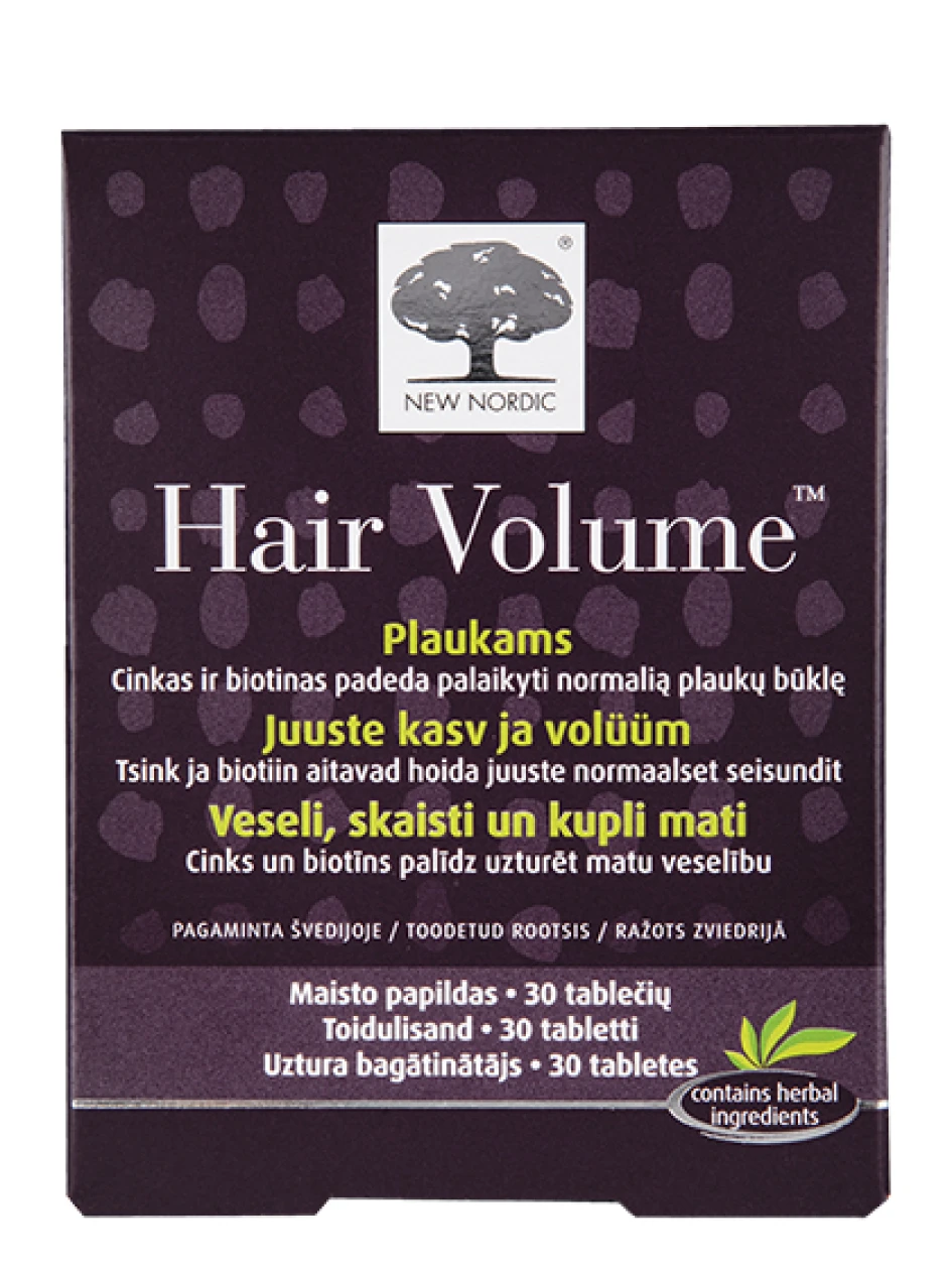 New Nordic Hair Volume, 30 таблеток | internetaptieka.lv