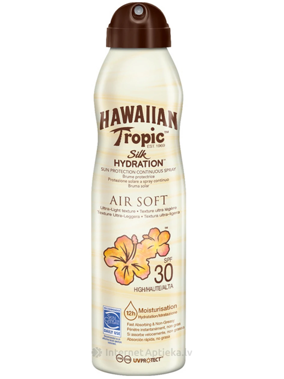 Hawaiin Tropic Sauļošanās emulsija SPF30, 180 ml | internetaptieka.lv
