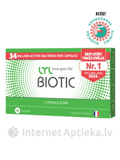 LYLBIOTIC, 14 kapslit | internetaptieka.lv