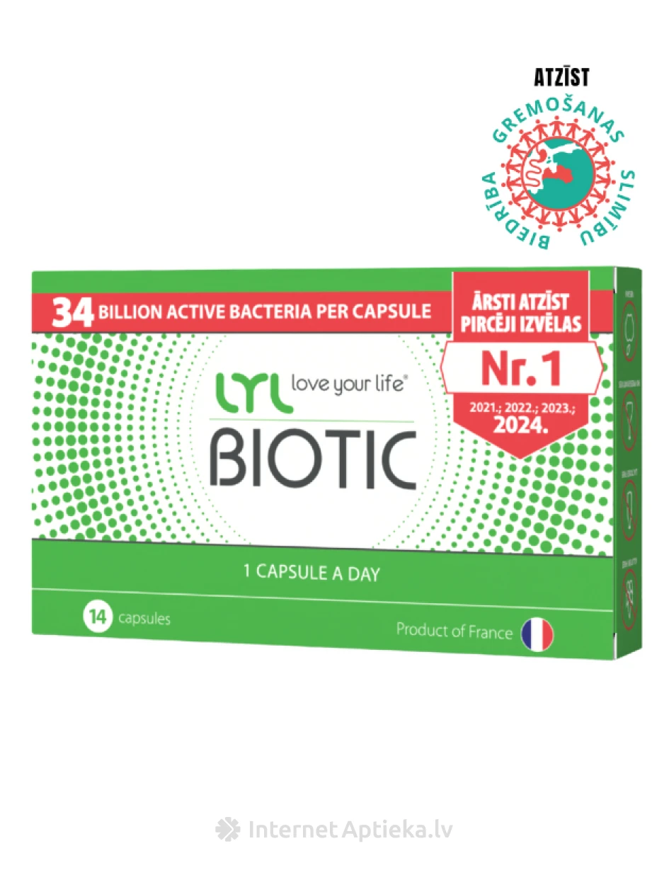 LYLBIOTIC, 14 kapslit | internetaptieka.lv