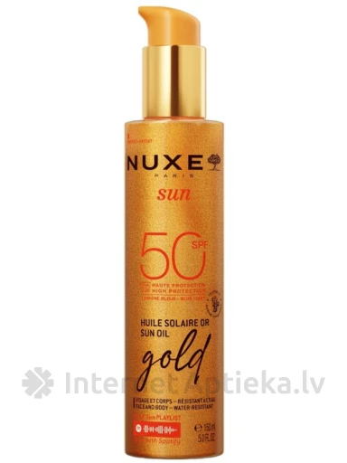 NUXE SUN päikesekaitseõli SPF50, 150 ml | internetaptieka.lv
