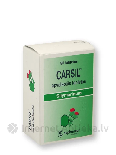 Carsil 22,5 mg, 80 kaetud tabletti | internetaptieka.lv