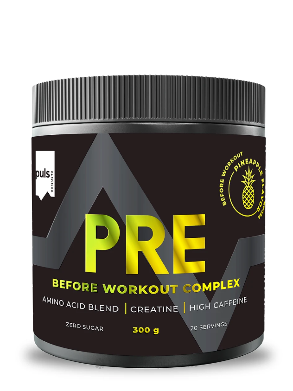 Puls pre workout complex Pineapple pulveris, 300 g | internetaptieka.lv