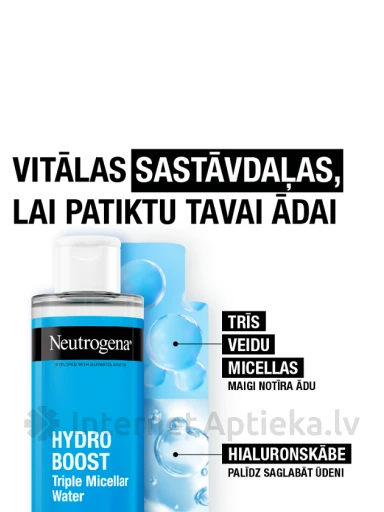 NEUTROGENA Hydro Boost trīskaršs micelārais ūdens, 400 ml | internetaptieka.lv