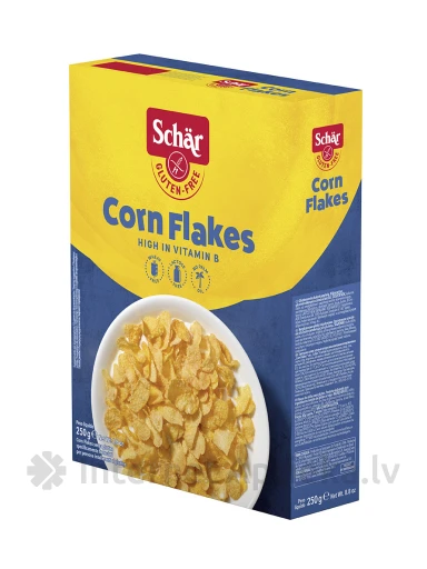 Schär Corn Flakes bezglutēna kukurūzas pārslas, 250 g | internetaptieka.lv