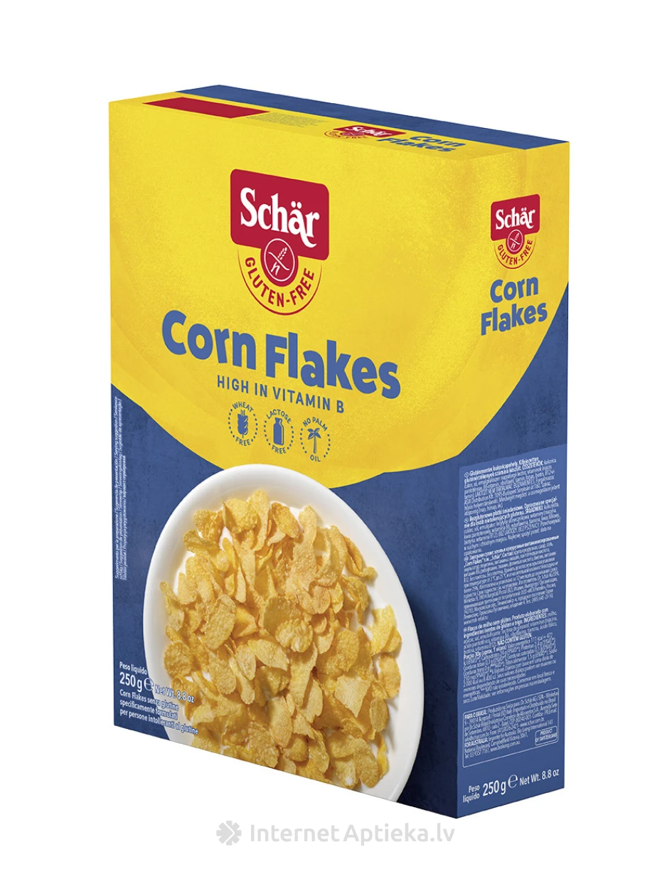 Schär Corn Flakes bezglutēna kukurūzas pārslas, 250 g | internetaptieka.lv