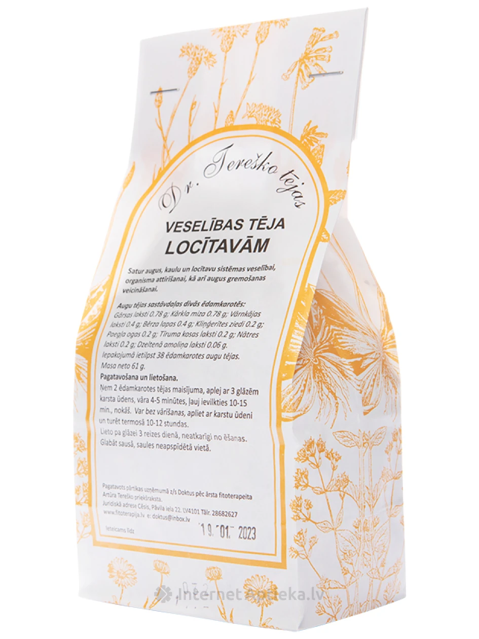 Dr.Tereško veselības tēja Locītavām, 65 g | internetaptieka.lv
