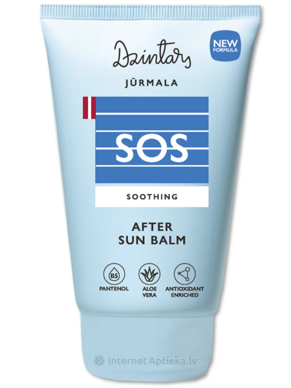 Dzintars Nomierinošs balzams pēc sauļošanās Jūrmala SOS, 100 ml | internetaptieka.lv