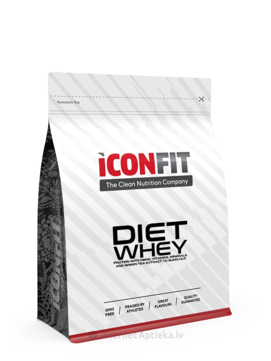 ICONFIT Diet сывороточный протеин со вкусом ванили, 1 кг | internetaptieka.lv
