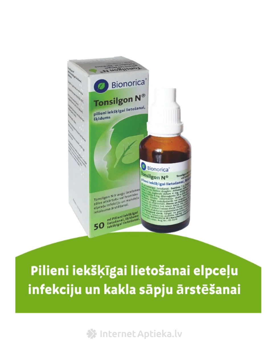 Tonsilgon N Капли, 50 мл раствора | internetaptieka.lv