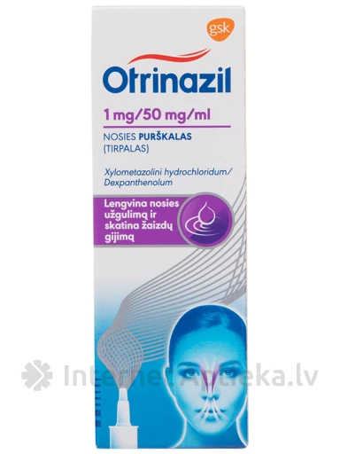 OTRINAZIL sprejs 0,1%, 10 ml | internetaptieka.lv