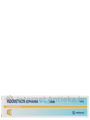 Indometacin Sopharma 10 % ziede, 40 g | internetaptieka.lv