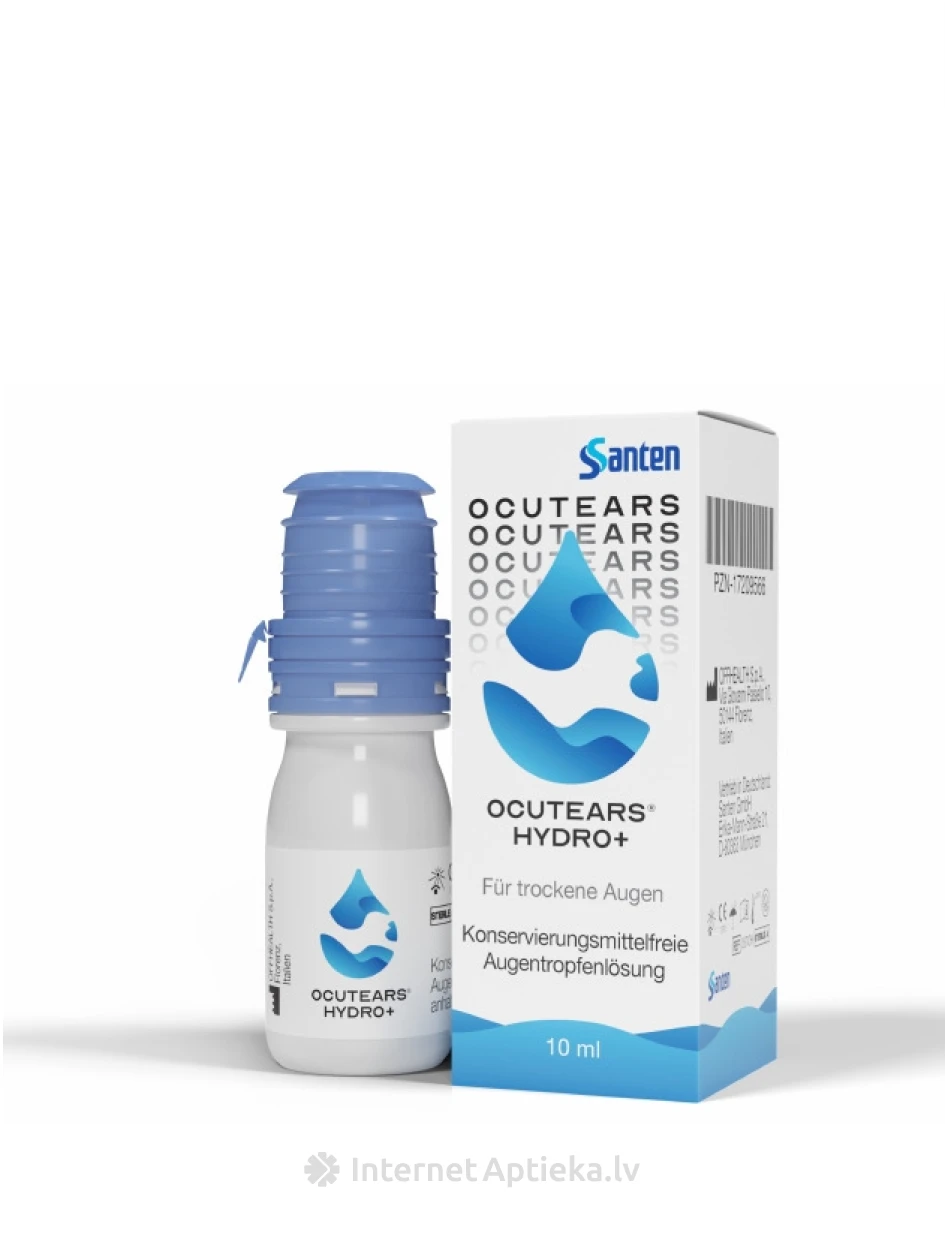 Ocutears Hydro капли для глаз 0.2% - InternetAptieka.lv