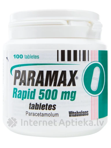 Paramax Rapid Paratsetamool 500 mg, 100 tabletti | internetaptieka.lv