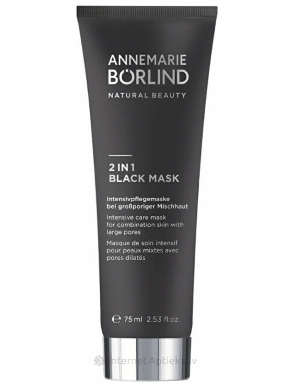 Annemarie Borlind 2in1 Black näomask, 75 ml | internetaptieka.lv