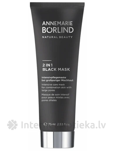 Annemarie Borlind 2in1 Black näomask, 75 ml | internetaptieka.lv