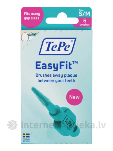 TePe EasyFit S/M starpzobu birstītes, 6 gb | internetaptieka.lv