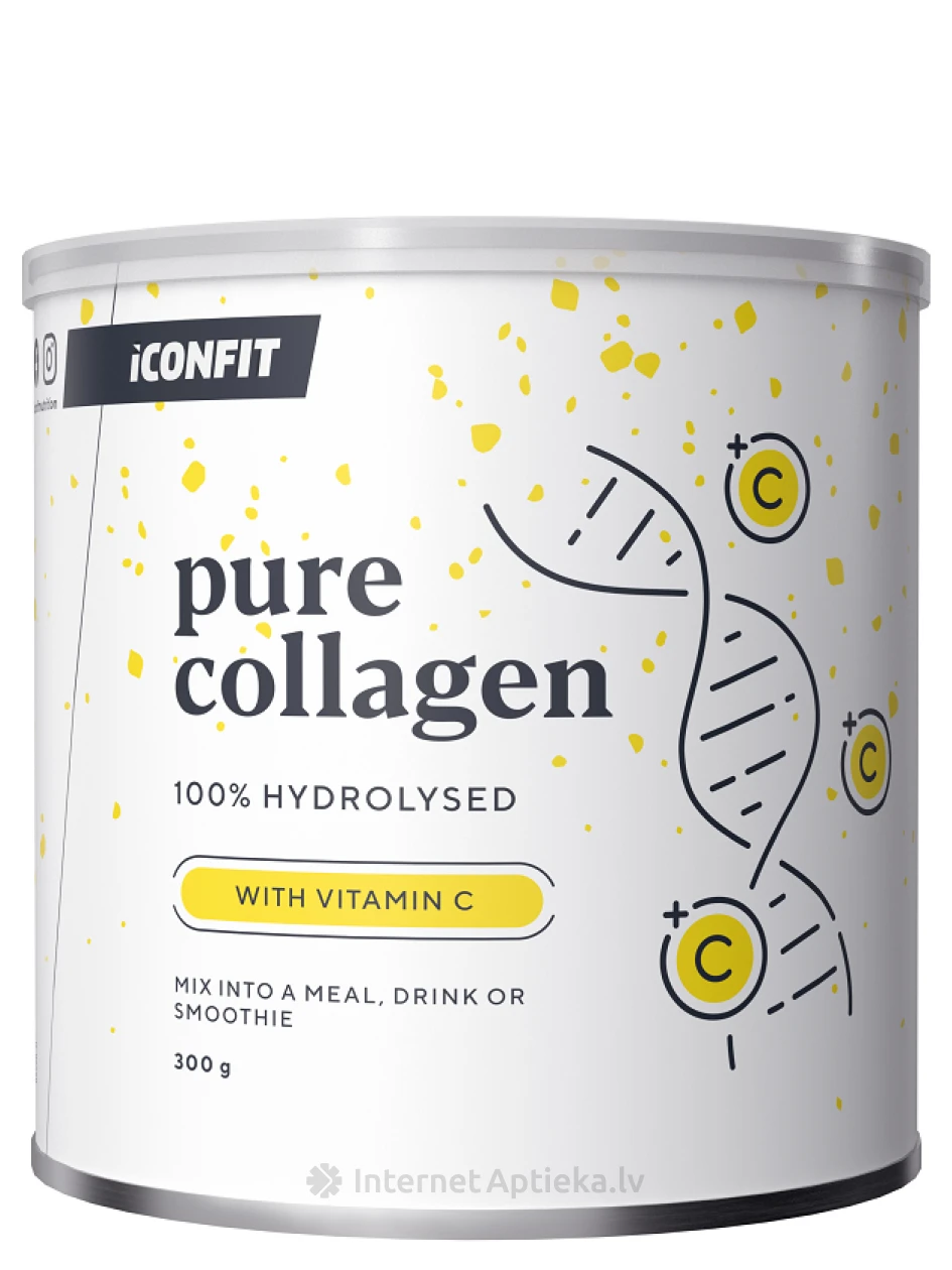 ICONFIT Collagen + Vitamin C pulveris, 300 g | internetaptieka.lv