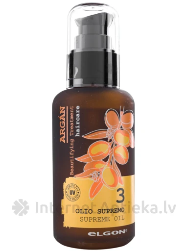 ELGON Argan supreme eļļa sausiem, bojātiem matiem, 100 ml | internetaptieka.lv