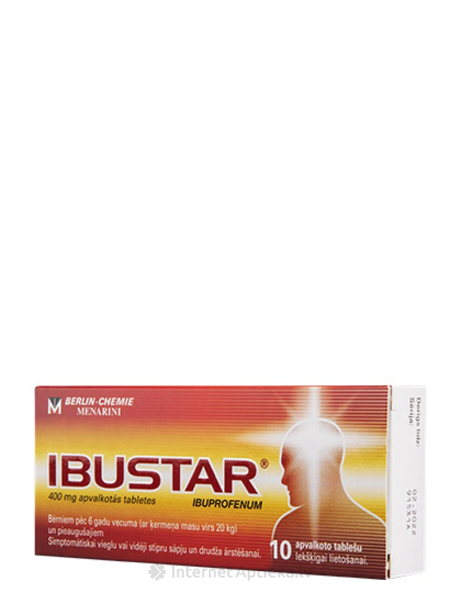 Ibustar 400 mg, 10 tabletti | internetaptieka.lv