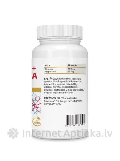 Diosmiin + Hesperidiin valem, 30 kapslit | internetaptieka.lv