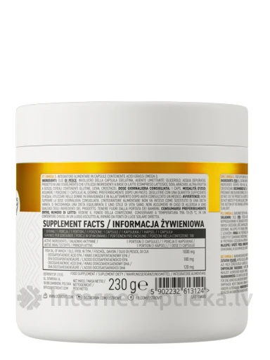 OstroVit Omega-3 kapsulas, 180 gb. | internetaptieka.lv