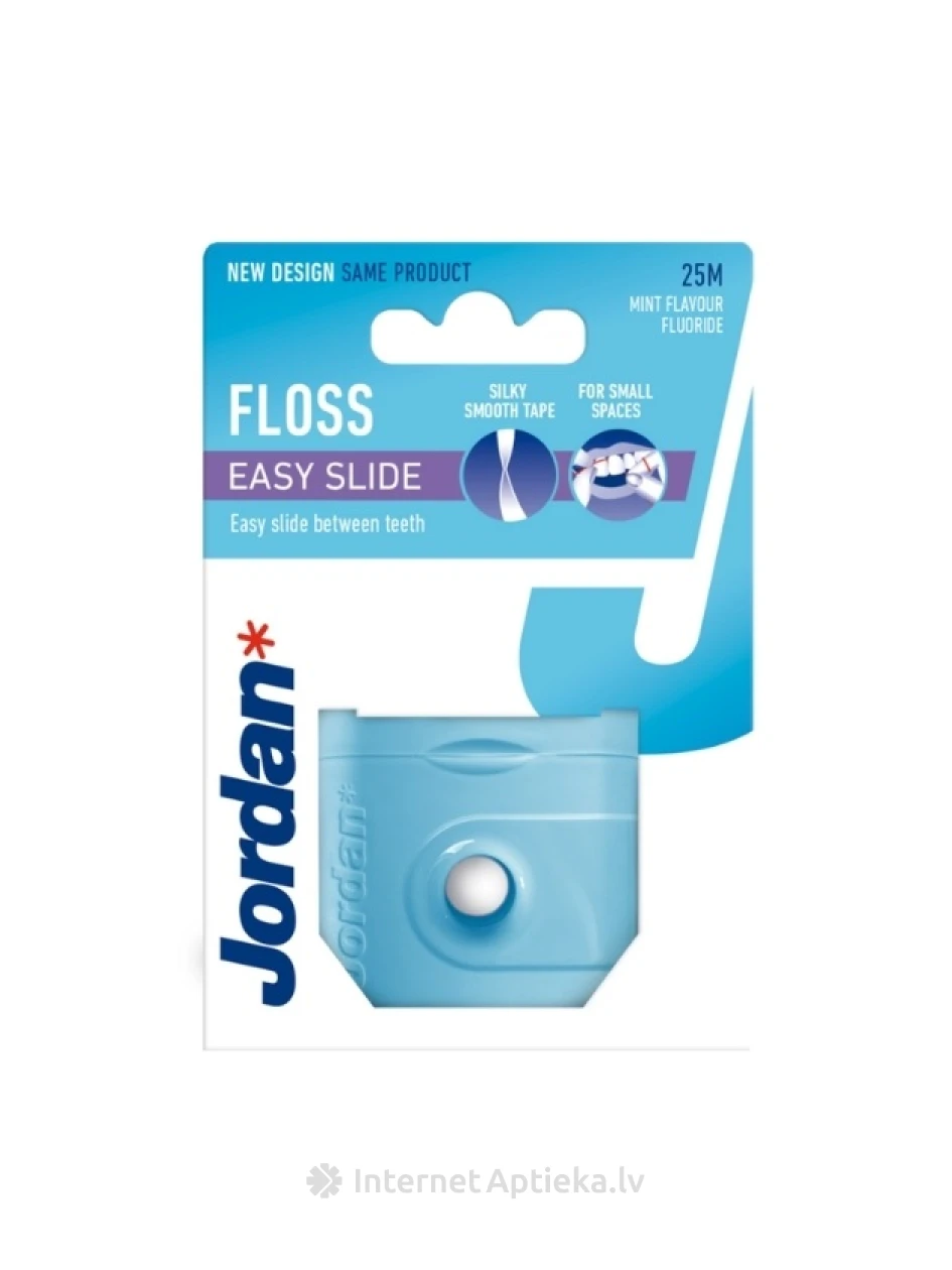 JORDAN Easy Slide Fresh zobu diegs, 25 m | internetaptieka.lv