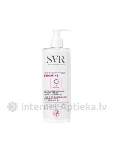 SVR SENSIFINE DERMO-NETTOYANT vahendid dekoratiivkosmeetika puhastamiseks, 400 ml | internetaptieka.lv