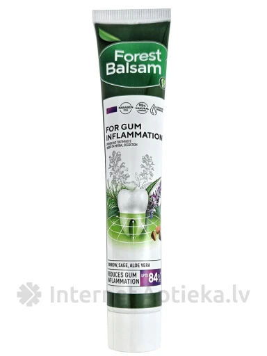 Forest Balsam Zobu pasta ar salvijas, alvejas ekstraktiem, 75 ml | internetaptieka.lv