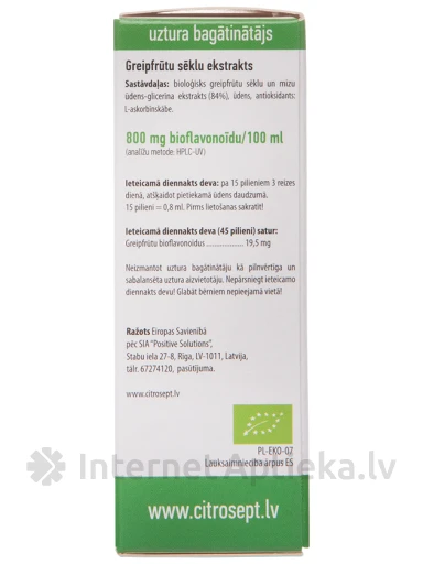 Citrosept Organic, 20 ml | internetaptieka.lv