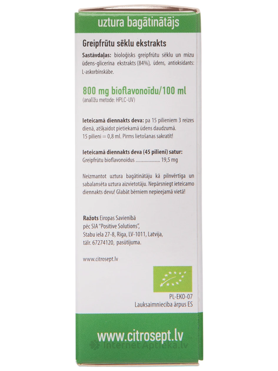 Citrosept Organic, 20 ml | internetaptieka.lv