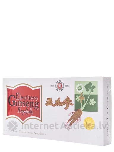 Eleuthero - ženšenni mesilaspiim, 10 joogipudelit | internetaptieka.lv