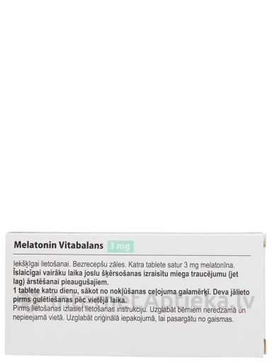 Melatonin Vitabalans 3 mg, 10 tabletti | internetaptieka.lv