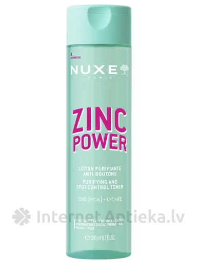 NUXE Zinc Power Purifying and Spot Control toniks, 200 ml | internetaptieka.lv