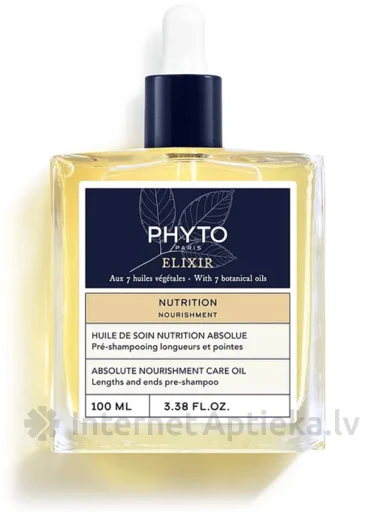 PHYTO NOURISHMENT toitev šampoonieelne õli kuivadele ja väga kuivadele juustele, 100 ml | internetaptieka.lv
