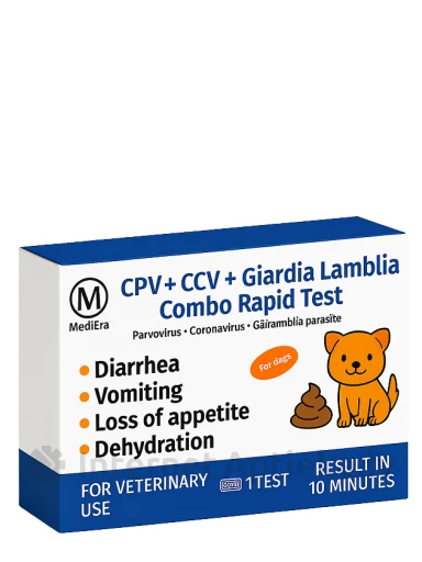 CPV + CCV + GIARDIA LAMBLIA Antigeeni kombineeritud kiirtest (väljaheited/okse) | internetaptieka.lv