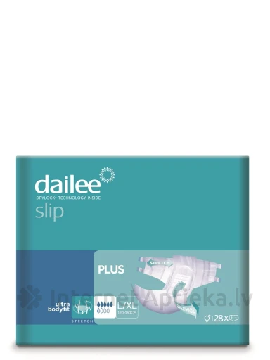 DAILEE Slip Plus püksmähe L/XL 120-160 cm 5,5 tilka, 28 tk. | internetaptieka.lv